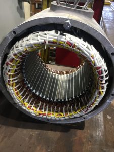 Photo of 4160 volt form wound stator